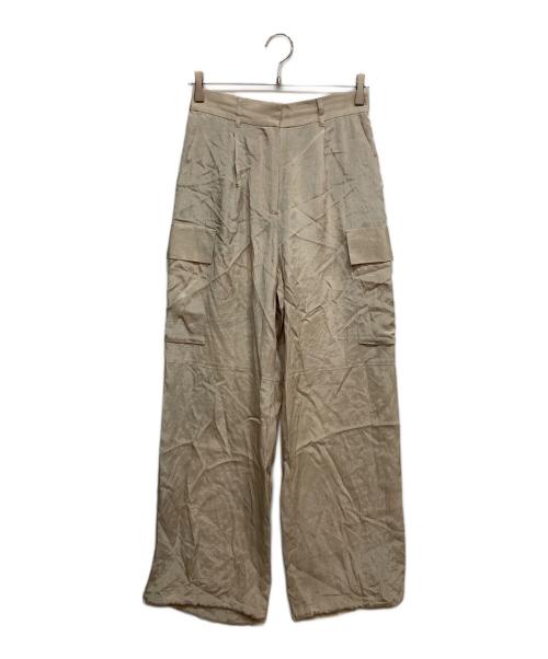 Noble（ノーブル）Noble (ノーブル) リンクル タフタ イージー カーゴパンツ ベージュ サイズ:Mの古着・服飾アイテム