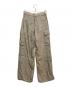Noble (ノーブル) リンクル タフタ イージー カーゴパンツ ベージュ サイズ:M：8000円