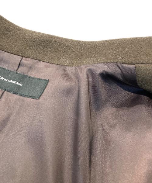 JOURNAL STANDARD（ジャーナルスタンダード）JOURNAL STANDARD (ジャーナルスタンダード) スーパー140ビーバーVネックコート ブラウン サイズ:Mの古着・服飾アイテム