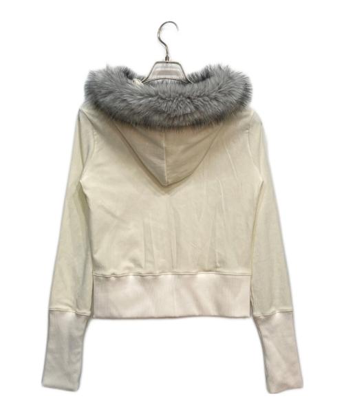 PLEASENOFOLLOW（プリーズノーフォロー）PLEASENOFOLLOW (プリーズノーフォロー) Mari Fur Hoodie Jacket ホワイト サイズ:free 未使用品の古着・服飾アイテム