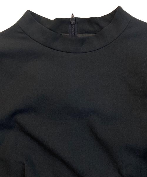 BLUE LABEL CRESTBRIDGE（ブルーレーベルクレストブリッジ）BLUE LABEL CRESTBRIDGE (ブルーレーベルクレストブリッジ) ナチュラルドライポプリンドレス ネイビー サイズ:Mの古着・服飾アイテム