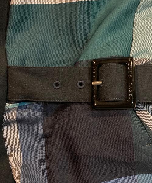 BLUE LABEL CRESTBRIDGE（ブルーレーベルクレストブリッジ）BLUE LABEL CRESTBRIDGE (ブルーレーベルクレストブリッジ) ナチュラルドライポプリンドレス ネイビー サイズ:Mの古着・服飾アイテム