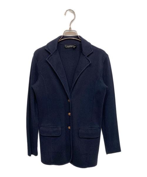 LAUREN RALPH LAUREN（ローレンラルフローレン）LAUREN RALPH LAUREN (ローレンラルフローレン) 金釦コットンテーラードジャケット ネイビー サイズ:Sの古着・服飾アイテム