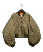 ESIÓエシオ）の古着「Nylon MA-1ジャケット」｜オリーブ