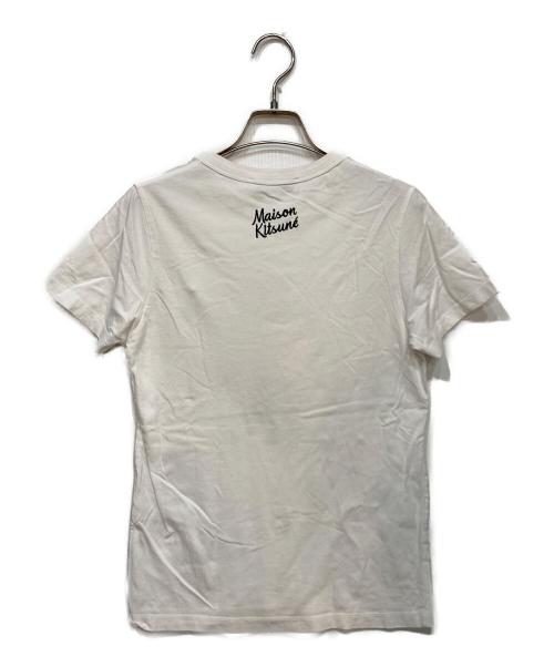 maison kitsune（メゾンキツネ）maison kitsune (メゾンキツネ) hotel olympia (ホテルオランピア) フォックスプリントカットソー ホワイト サイズ:XSの古着・服飾アイテム