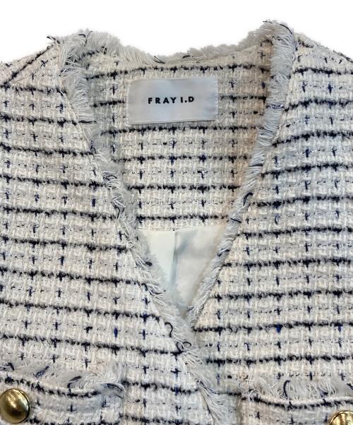 FRAY ID（フレイ アイディー）FRAY ID (フレイ アイディー) GIOLICA2wayツイードジャケット ベージュの古着・服飾アイテム