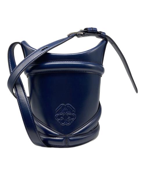 ALEXANDER McQUEEN（アレキサンダーマックイーン）ALEXANDER McQUEEN (アレキサンダーマックイーン) the curve bag ネイビー サイズ:サイズ詳細参照の古着・服飾アイテム