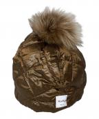 MaxMara THE CUBEマックスマーラ ザ キューブ）の古着「キルティングキャップ」｜ブラウン