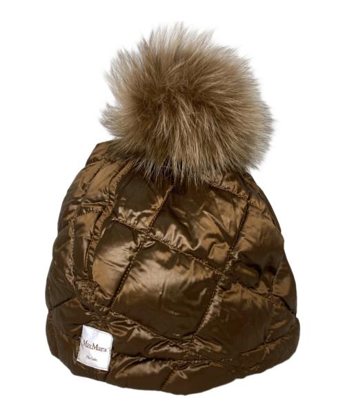 MaxMara THE CUBE（マックスマーラ ザ キューブ）MaxMara THE CUBE (マックスマーラ ザ キューブ) キルティングキャップ ブラウン サイズ:Mの古着・服飾アイテム