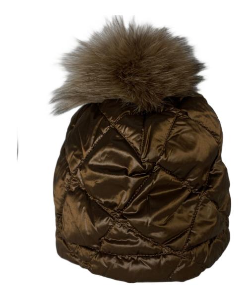 MaxMara THE CUBE（マックスマーラ ザ キューブ）MaxMara THE CUBE (マックスマーラ ザ キューブ) キルティングキャップ ブラウン サイズ:Mの古着・服飾アイテム