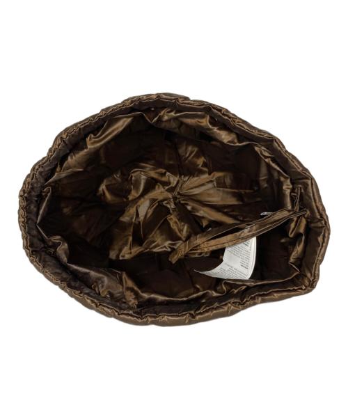 MaxMara THE CUBE（マックスマーラ ザ キューブ）MaxMara THE CUBE (マックスマーラ ザ キューブ) キルティングキャップ ブラウン サイズ:Mの古着・服飾アイテム