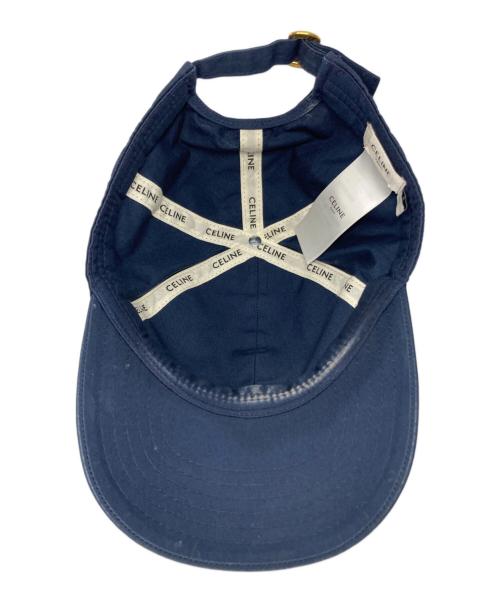 CELINE（セリーヌ）CELINE (セリーヌ) イニシャル ベースボールキャップ ネイビー サイズ:サイズ詳細参照の古着・服飾アイテム