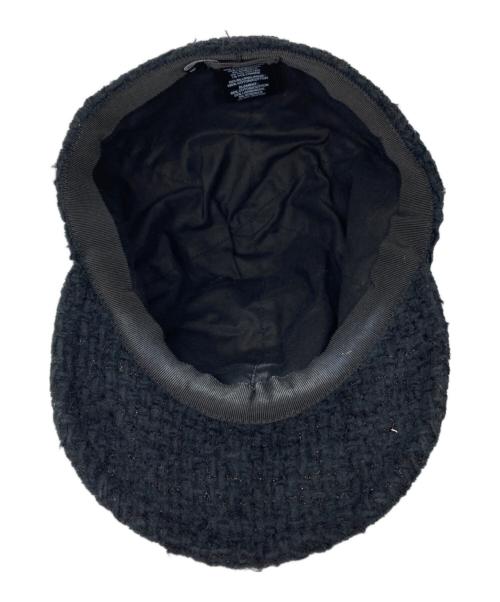 CHANEL（シャネル）CHANEL (シャネル) ココマークシャネルツイードキャップ ブラック サイズ:サイズ詳細参照の古着・服飾アイテム