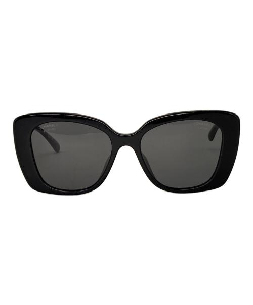 CHANEL（シャネル）CHANEL (シャネル) スクエア シェイプ サングラス ブラック サイズ:53-17の古着・服飾アイテム