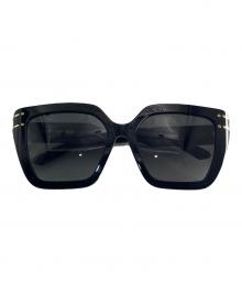 Christian Dior（クリスチャン ディオール）の古着「signature スクエアサングラス」｜ブラック