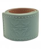 LOEWEロエベ）の古着「アナグラム レザーバングル」｜スカイブルー