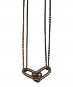 TIFFANY & Co.ティファニー）の古着「ハードウェアダブルリンクネックレス」｜シルバー