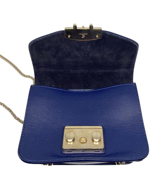 FURLA（フルラ）FURLA (フルラ) メトロポリタン ミニショルダー　バッグ ネイビー サイズ:実寸参照の古着・服飾アイテム