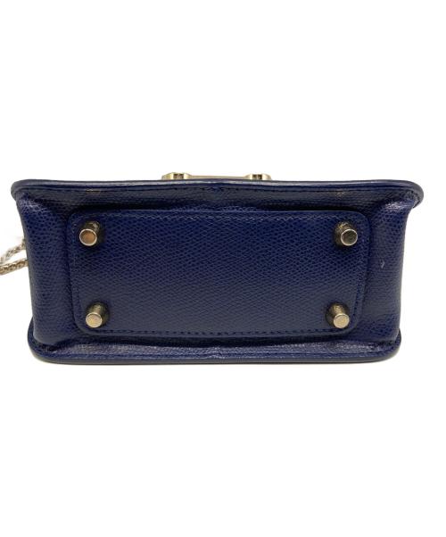 FURLA（フルラ）FURLA (フルラ) メトロポリタン ミニショルダー　バッグ ネイビー サイズ:実寸参照の古着・服飾アイテム