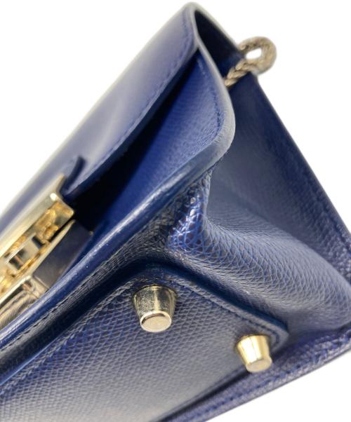 FURLA（フルラ）FURLA (フルラ) メトロポリタン ミニショルダー　バッグ ネイビー サイズ:実寸参照の古着・服飾アイテム
