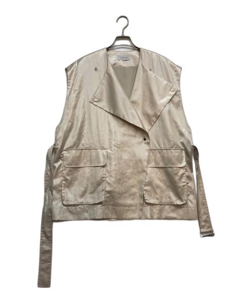 Adam et Rope（アダム エ ロペ）Adam et Rope (アダム エ ロペ) レザーライクタフタジレ アイボリー サイズ:Ｆの古着・服飾アイテム