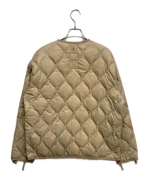 TAION（タイオン）TAION (タイオン) ミリタリー M65 ライナー Wジップ ショートダウンジャケット-ソフトシェル ベージュ サイズ:Mの古着・服飾アイテム