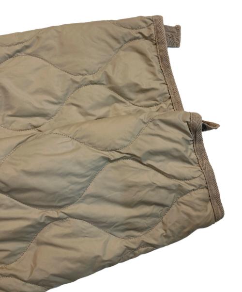 TAION（タイオン）TAION (タイオン) ミリタリー M65 ライナー Wジップ ショートダウンジャケット-ソフトシェル ベージュ サイズ:Mの古着・服飾アイテム