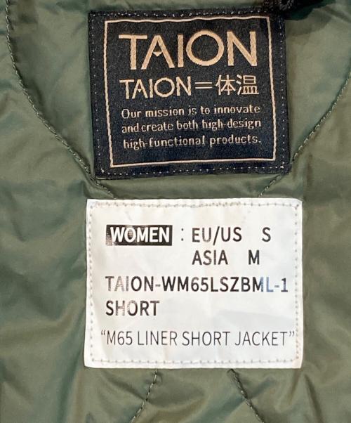 TAION（タイオン）TAION (タイオン) ミリタリー M65 ライナー Wジップ ショートダウンジャケット-ソフトシェル ベージュ サイズ:Mの古着・服飾アイテム