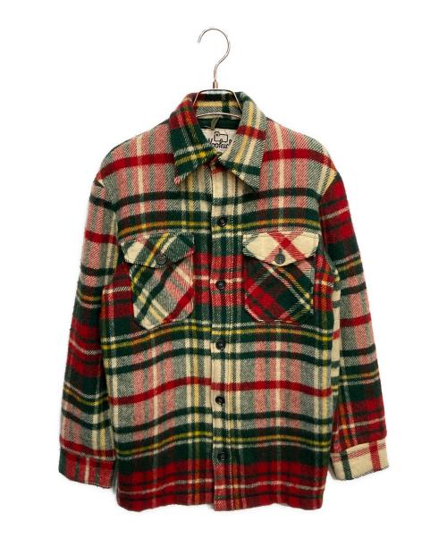 WOOLRICH（ウールリッチ）WOOLRICH (ウールリッチ) CPO ジャケット グリーン×レッド サイズ:Sの古着・服飾アイテム