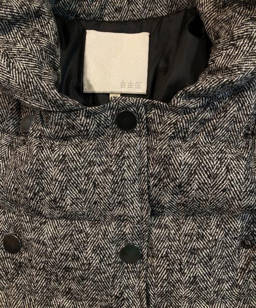 自由区（ジユウク）自由区 (ジユウク) LIMONTA JAQUARD COAT グレー サイズ:38の古着・服飾アイテム