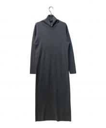 icB（アイシービー）の古着「ハイネック ロング ワンピース」｜グレー