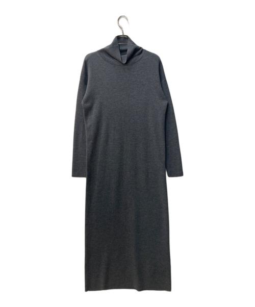 icB（アイシービー）icB (アイシービー) ハイネック ロング ワンピース グレー サイズ:XXSの古着・服飾アイテム