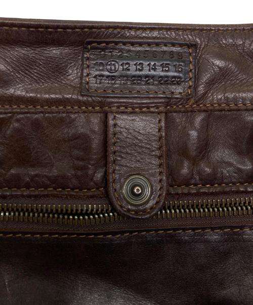 Martin Margiela11（マルタンマルジェラ11）Martin Margiela11 (マルタンマルジェラ11) レザー トート バッグ ブラウン サイズ:実寸参照の古着・服飾アイテム
