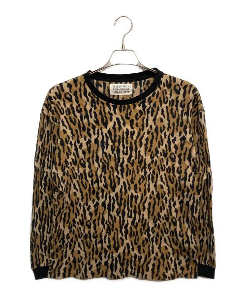 WACKO MARIA（ワコマリア）WACKO MARIA (ワコマリア) LEOPARD THERMAL SHIRT ベージュ サイズ:Mの古着・服飾アイテム