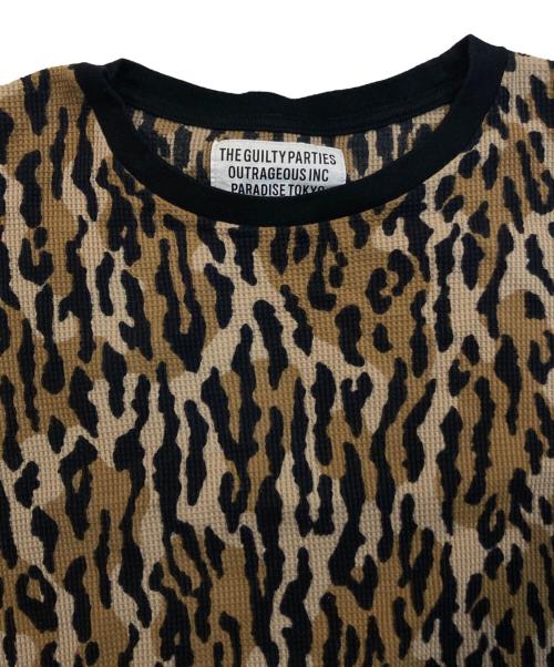 WACKO MARIA（ワコマリア）WACKO MARIA (ワコマリア) LEOPARD THERMAL SHIRT ベージュ サイズ:Mの古着・服飾アイテム