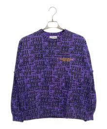BlackEyePatch（ブラックアイパッチ）の古着「総柄　トレーナー」｜パープル