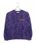 BlackEyePatch（ブラックアイパッチ）の古着「総柄　トレーナー」｜パープル