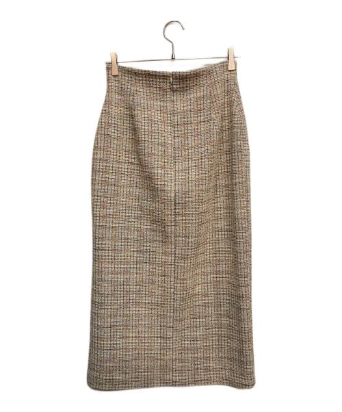 CELFORD（セルフォード）CELFORD (セルフォード) ツイード タック タイト スカート ピンク サイズ:38の古着・服飾アイテム