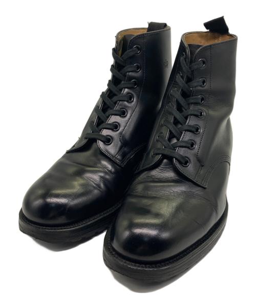 SANDERS（サンダース）SANDERS (サンダース) 7ホール  レース アップ ブーツ ブラック サイズ:7の古着・服飾アイテム