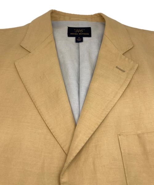 346 BROOKS BROTHERS（346 ブルックスブラザーズ）346 BROOKS BROTHERS (346 ブルックスブラザーズ) リネン混 テーラードジャケット ベージュ サイズ:Mの古着・服飾アイテム