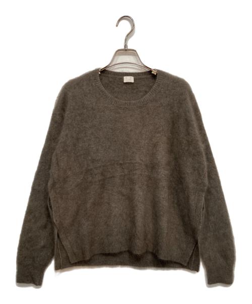 C.T.plage（シーティープラージュ）C.T.plage (シーティープラージュ) Raccoon side slit pullover ブラウン サイズ:38の古着・服飾アイテム