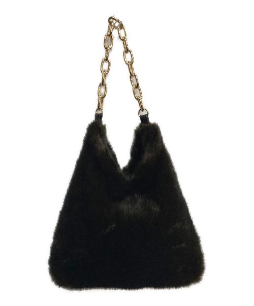 a point etc（アー ポワン ウテセ）a point etc (アー ポワン ウテセ) SAC LESLIE エコ　ファー　トート　バッグ ブラウン サイズ:サイズ詳細参照の古着・服飾アイテム