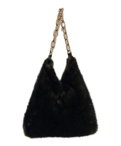 a point etc（アー ポワン ウテセ）a point etc (アー ポワン ウテセ) SAC LESLIE エコ　ファー　トート　バッグ ブラウン サイズ:サイズ詳細参照の古着・服飾アイテム