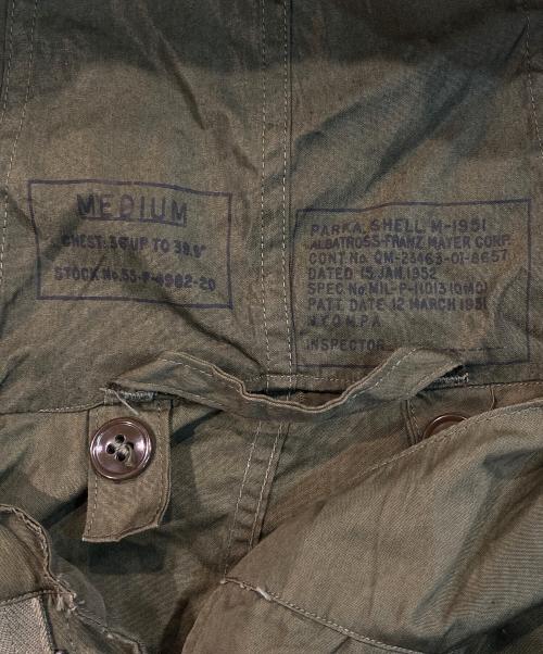 US ARMY（ユーエスアーミー）US ARMY (ユーエスアーミー) M-51 フィッシュテールパーカー グリーン サイズ:Mの古着・服飾アイテム