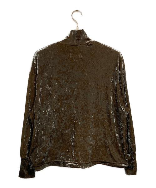 hatra（ハトラ）hatra (ハトラ) Lunar Velour Moc Top オリーブ サイズ:3の古着・服飾アイテム