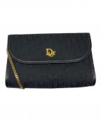 Christian Diorクリスチャン ディオール）の古着「トロッタ－ チェーン ショルダー バッグ」｜ブラック