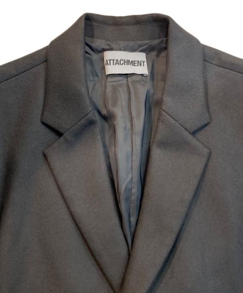 ATTACHMENT（アタッチメント）ATTACHMENT (アタッチメント) MELTON SINGLE CHESTER COAT グレー サイズ:1の古着・服飾アイテム