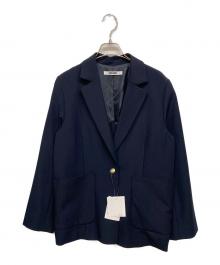 NAVY NAVY（ネイビーネイビー）の古着「多機能忍ばせストレッチギャバテーラードジャケット」｜ネイビー