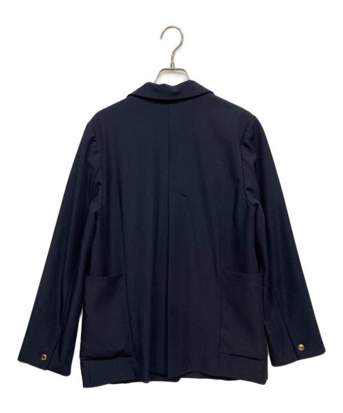 NAVY NAVY（ネイビーネイビー）NAVY NAVY (ネイビーネイビー) 多機能忍ばせストレッチギャバテーラードジャケット ネイビー サイズ:Ｓ 未使用品の古着・服飾アイテム