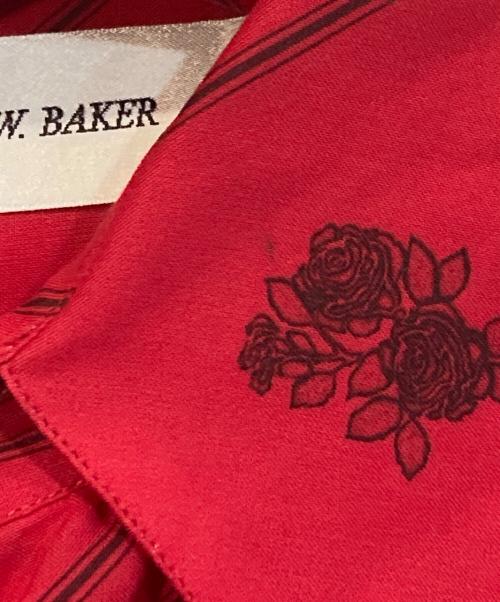 ERNEST W.BAKER（アーネストダブルベーカー）ERNEST W.BAKER (アーネストダブルベーカー) 長袖 シャツ レッド サイズ:XSの古着・服飾アイテム